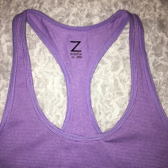 Zella Purple Striped Tank Top - XS/S - Y - Picture 2 of 5